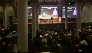 Keith speaking at Cooper Union